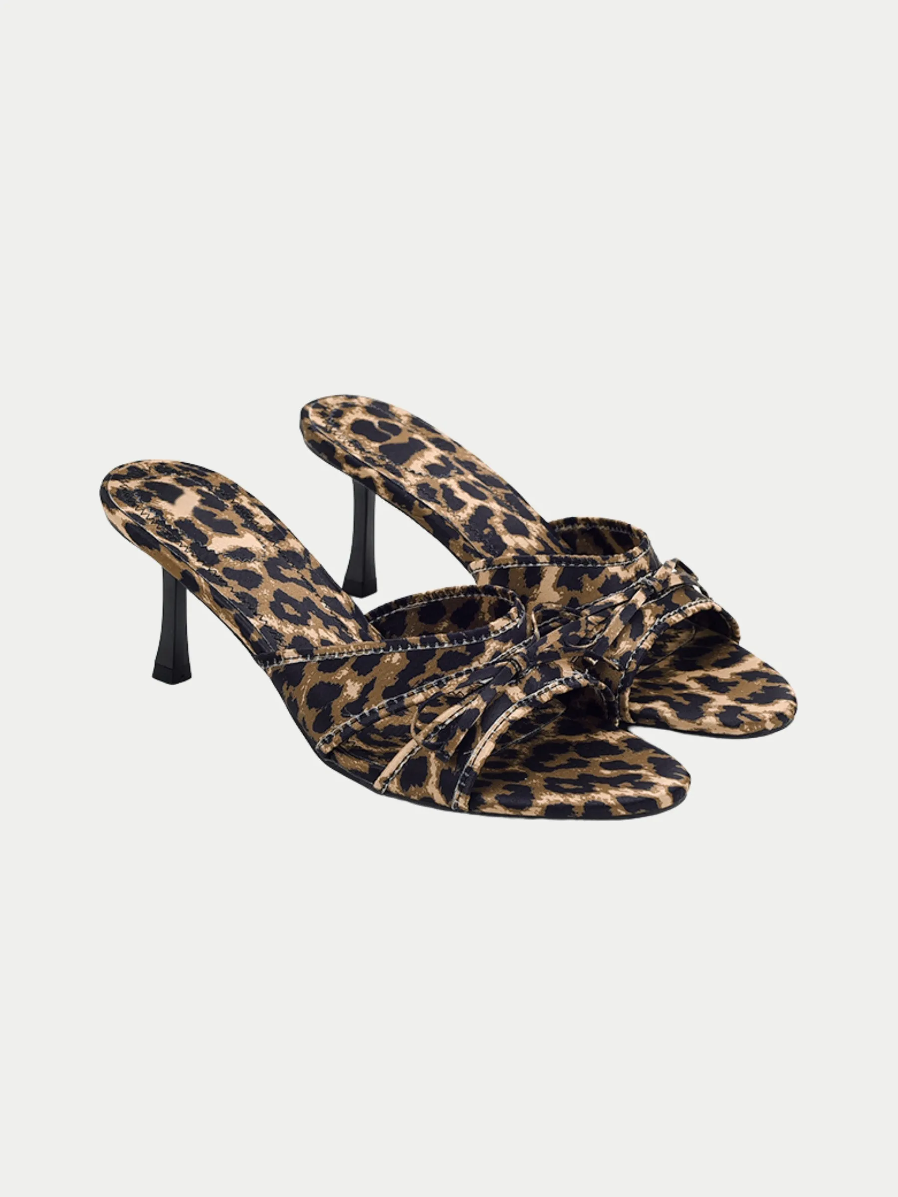 Bliss Leopard Print Heeled Sandals