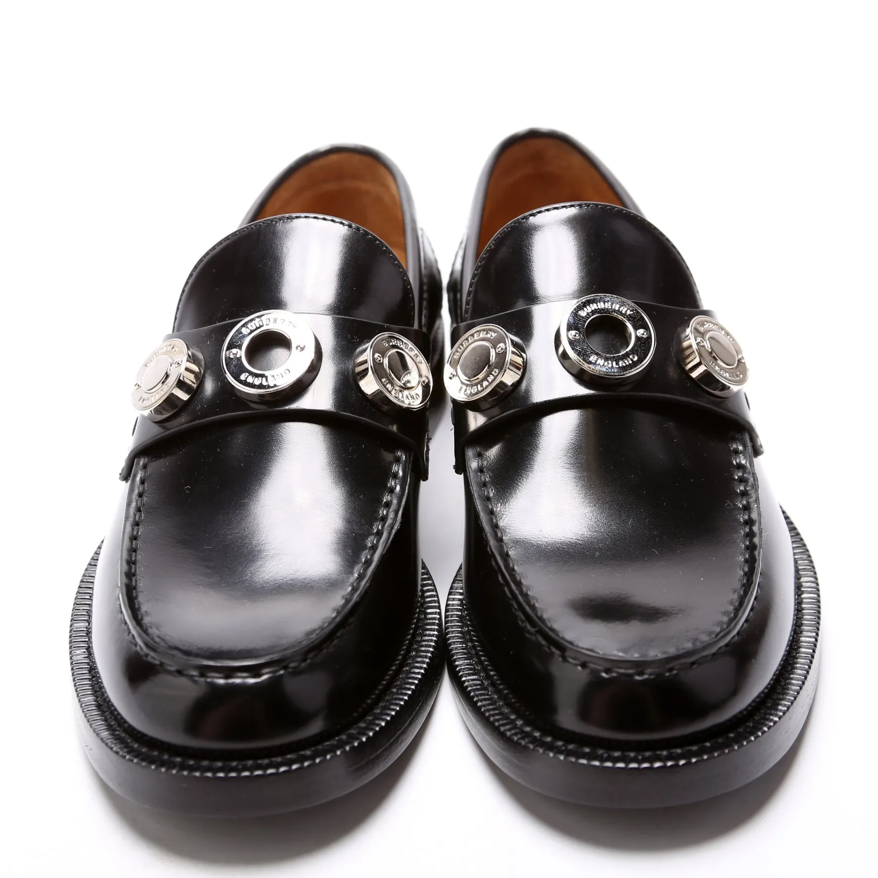 Broadbrook Leather Loafers Size 36 Black