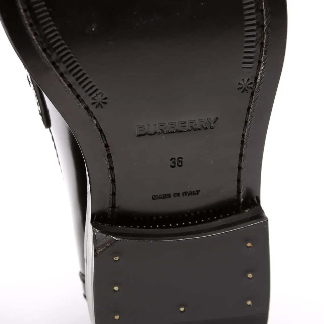 Broadbrook Leather Loafers Size 36 Black