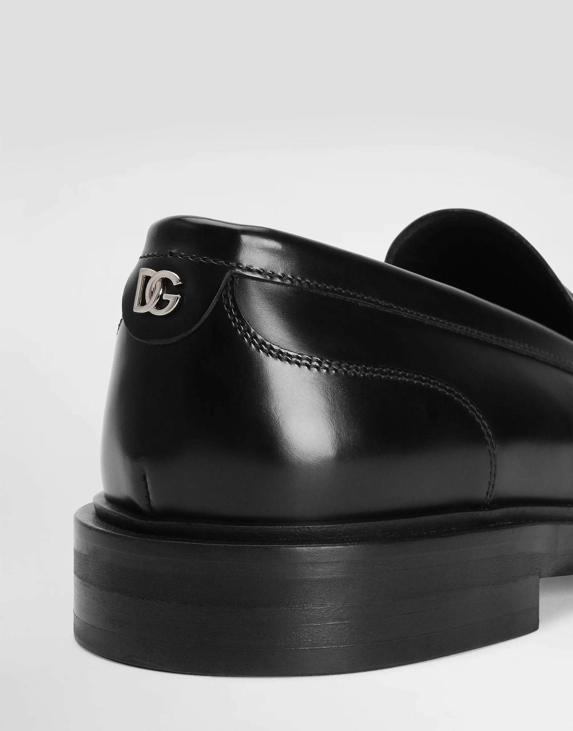 Brushed Leather Loafers