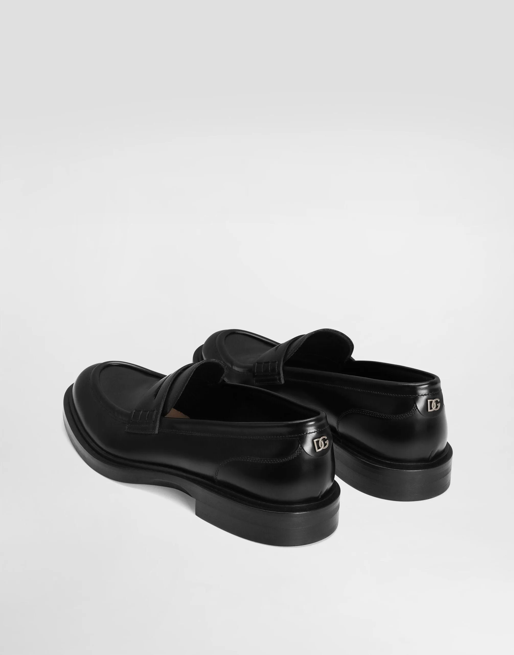 Brushed Leather Loafers