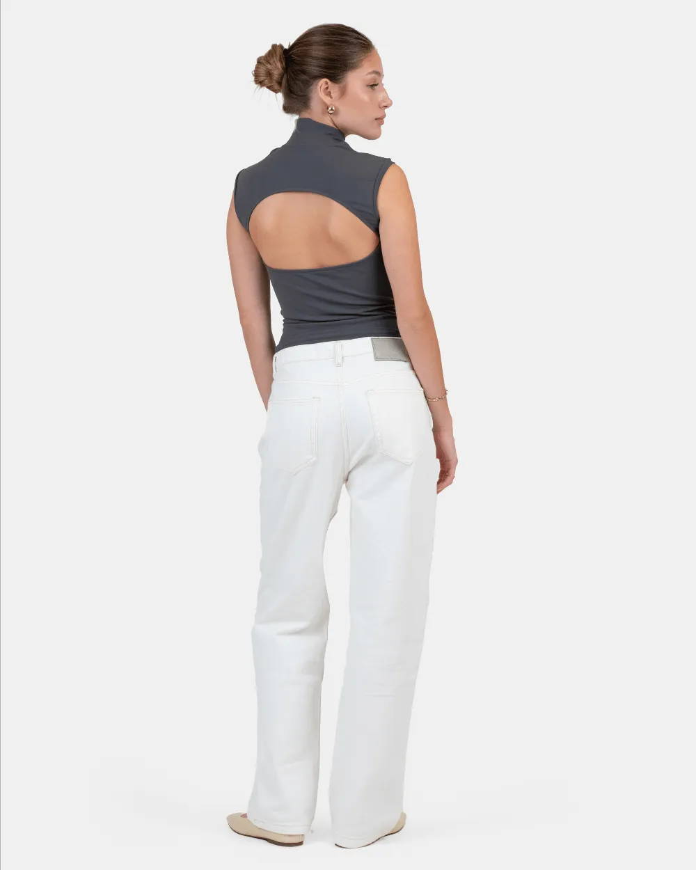 Choker Top Grå