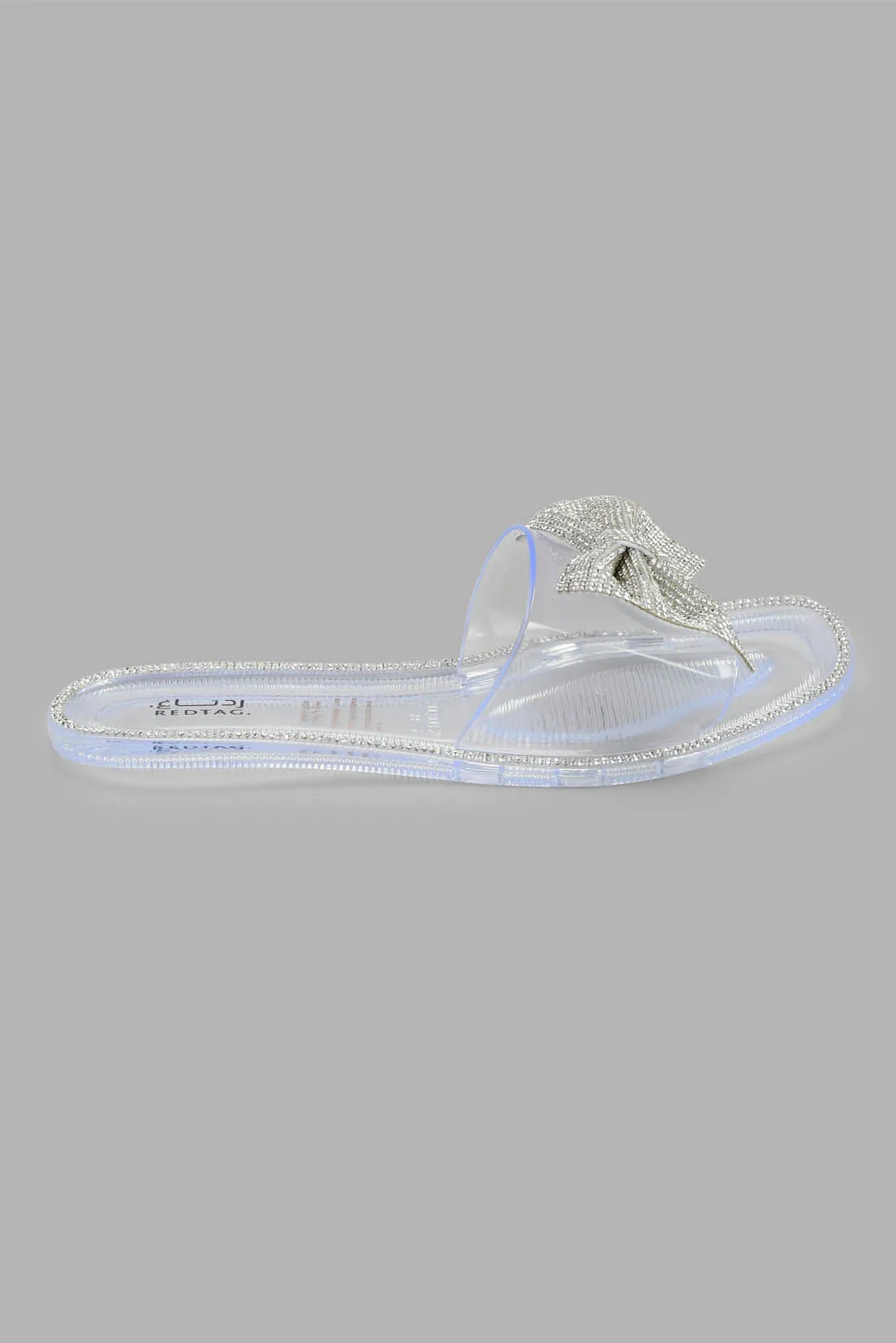 Clear Bow Jelly Slide
