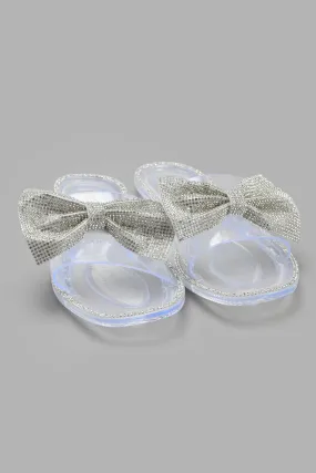 Clear Bow Jelly Slide