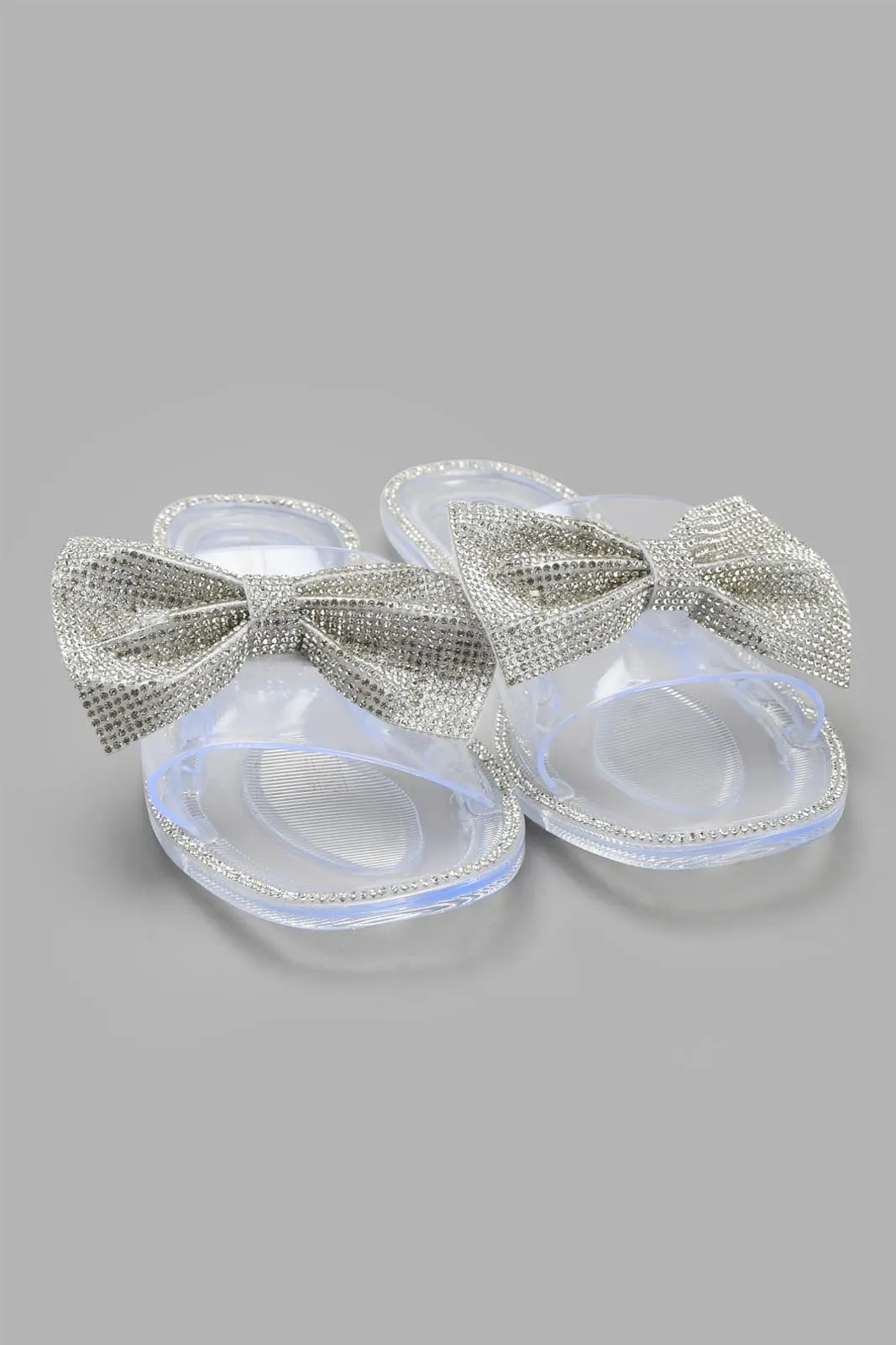 Clear Bow Jelly Slide