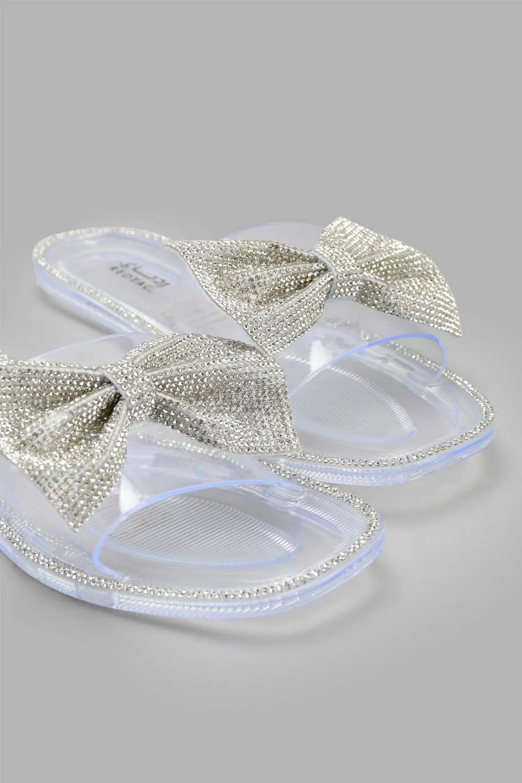 Clear Bow Jelly Slide