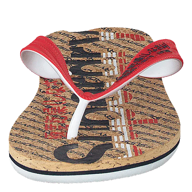 Cork Colour Pop Flip Flop Navy/true Red/cork