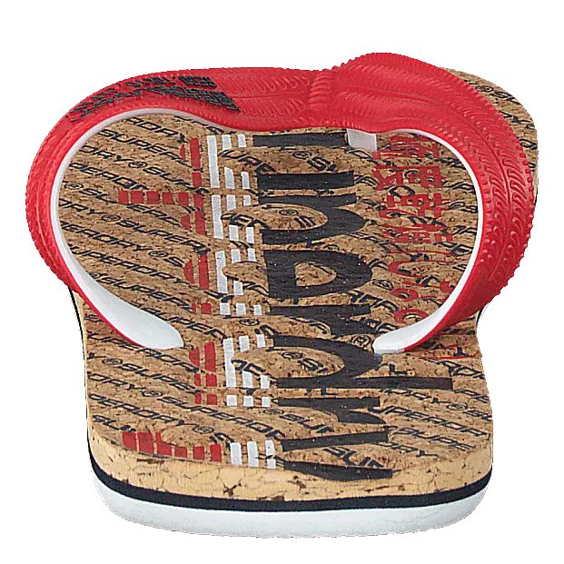 Cork Colour Pop Flip Flop Navy/true Red/cork