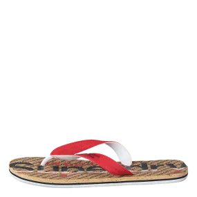 Cork Colour Pop Flip Flop Navy/true Red/cork