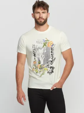 Eco White Electric Music T-Shirt