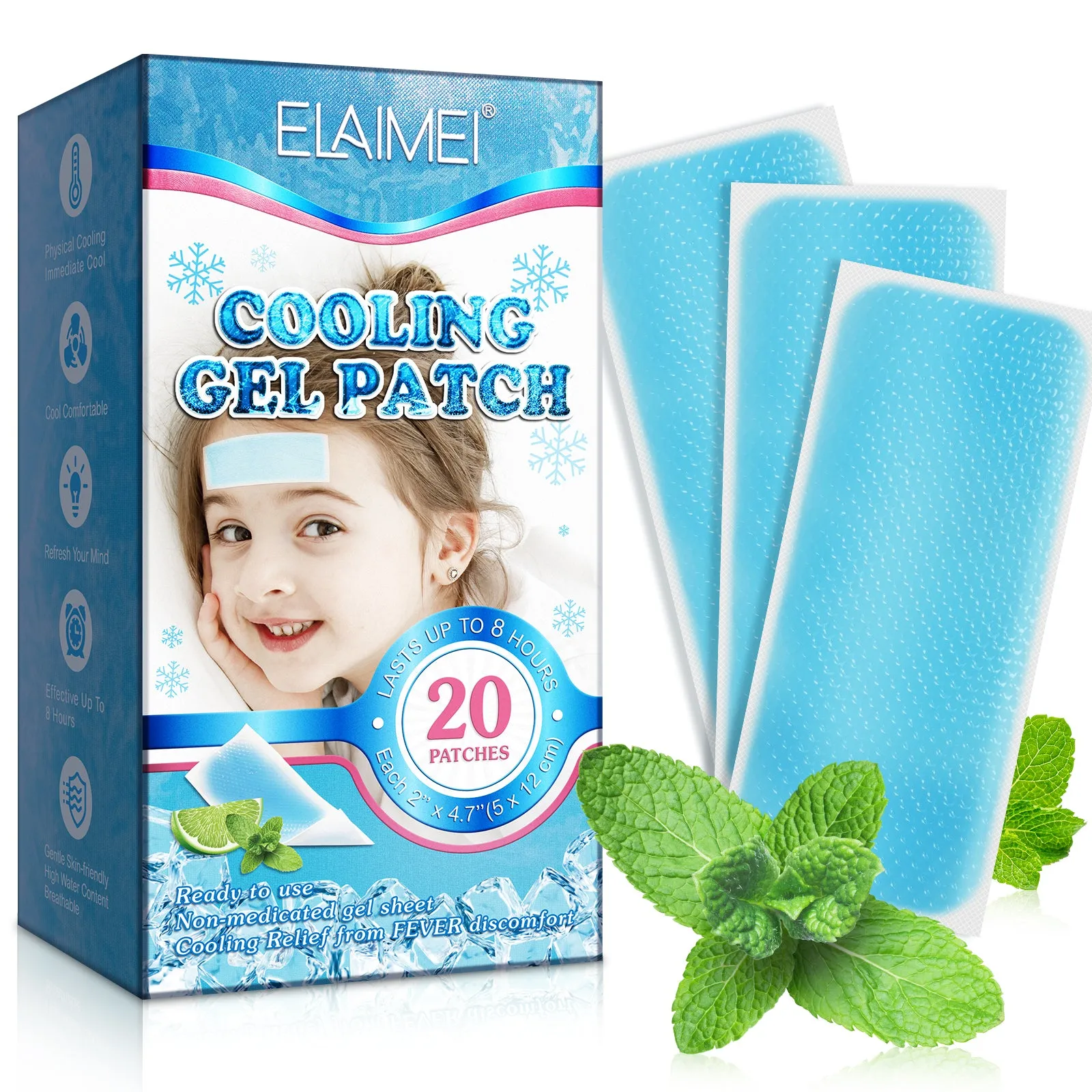 Elaimei Kids Cooling  Gel Patches