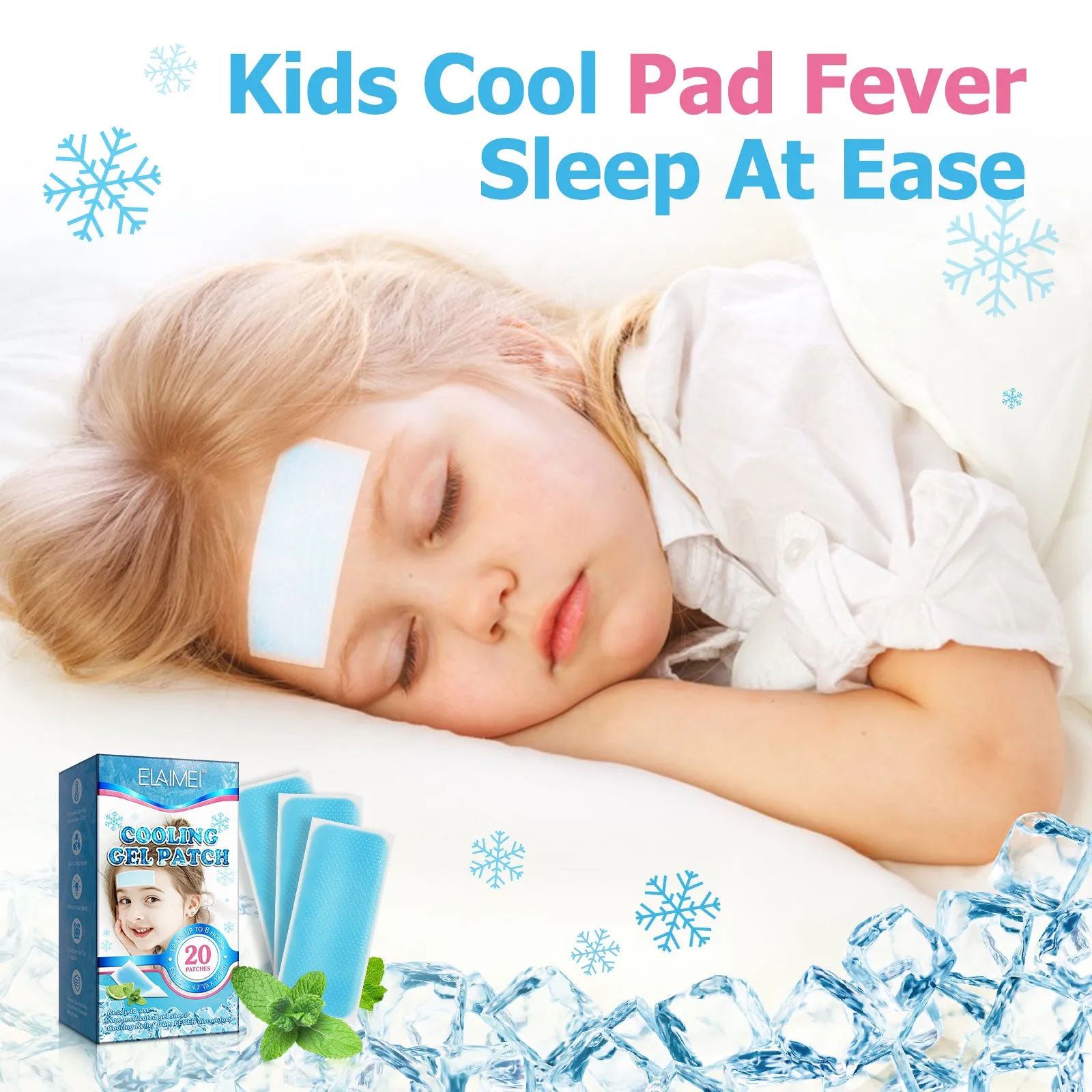 Elaimei Kids Cooling  Gel Patches