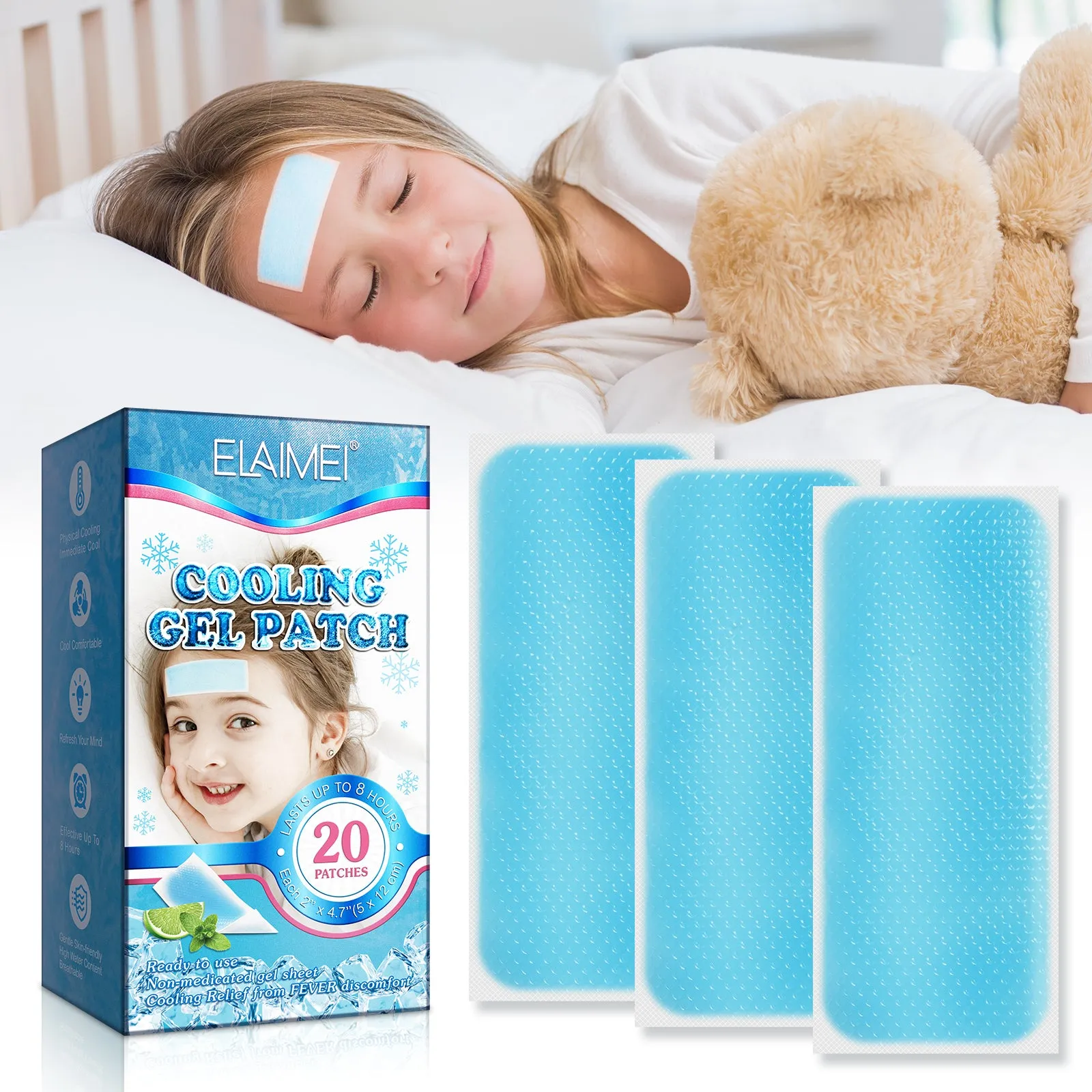 Elaimei Kids Cooling  Gel Patches