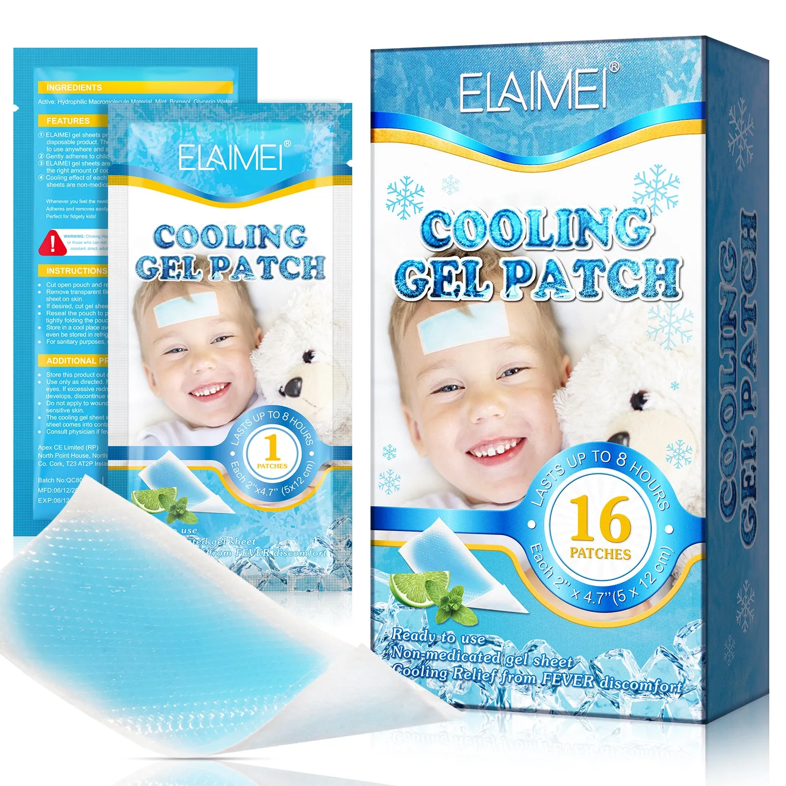 Elaimei Kids Cooling  Gel Patches