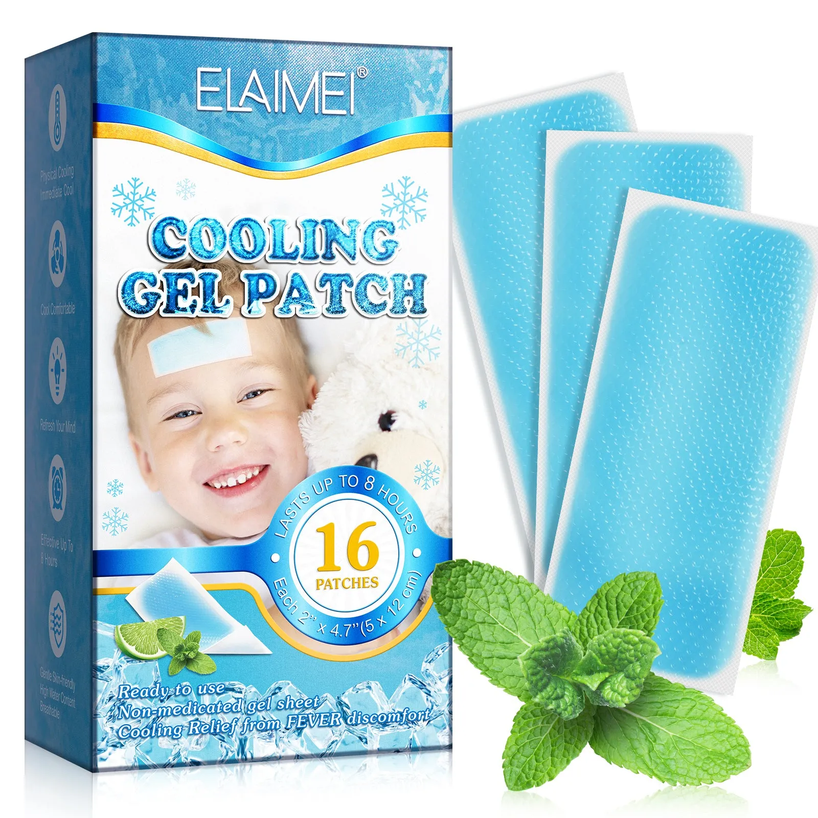 Elaimei Kids Cooling  Gel Patches