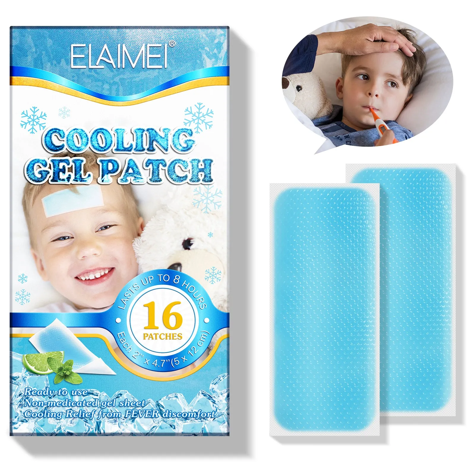 Elaimei Kids Cooling  Gel Patches