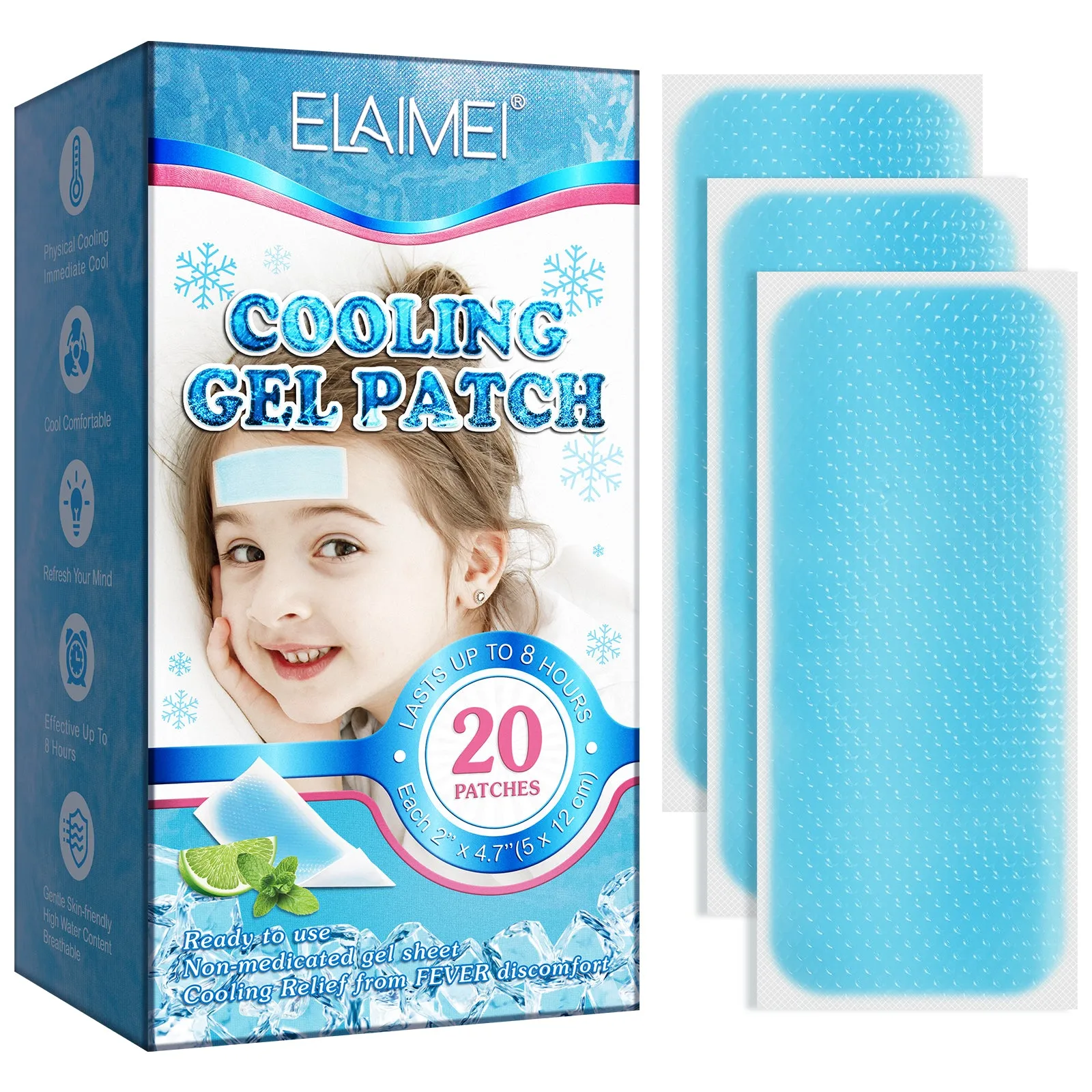 Elaimei Kids Cooling  Gel Patches
