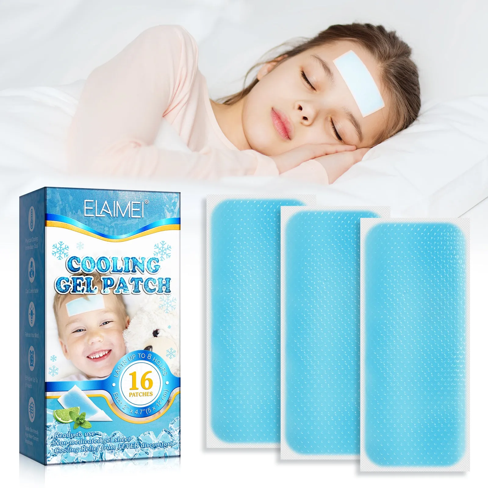 Elaimei Kids Cooling  Gel Patches