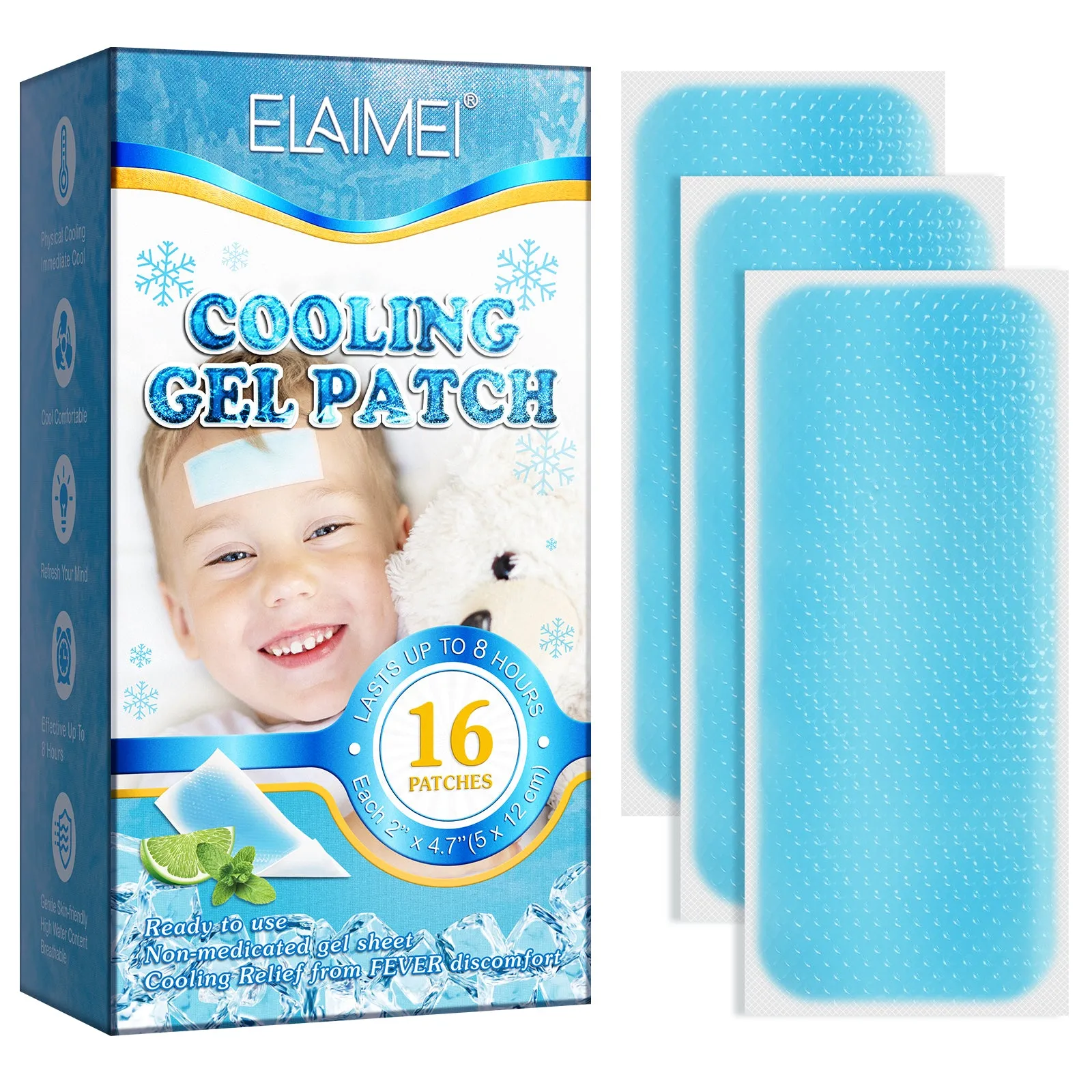 Elaimei Kids Cooling  Gel Patches