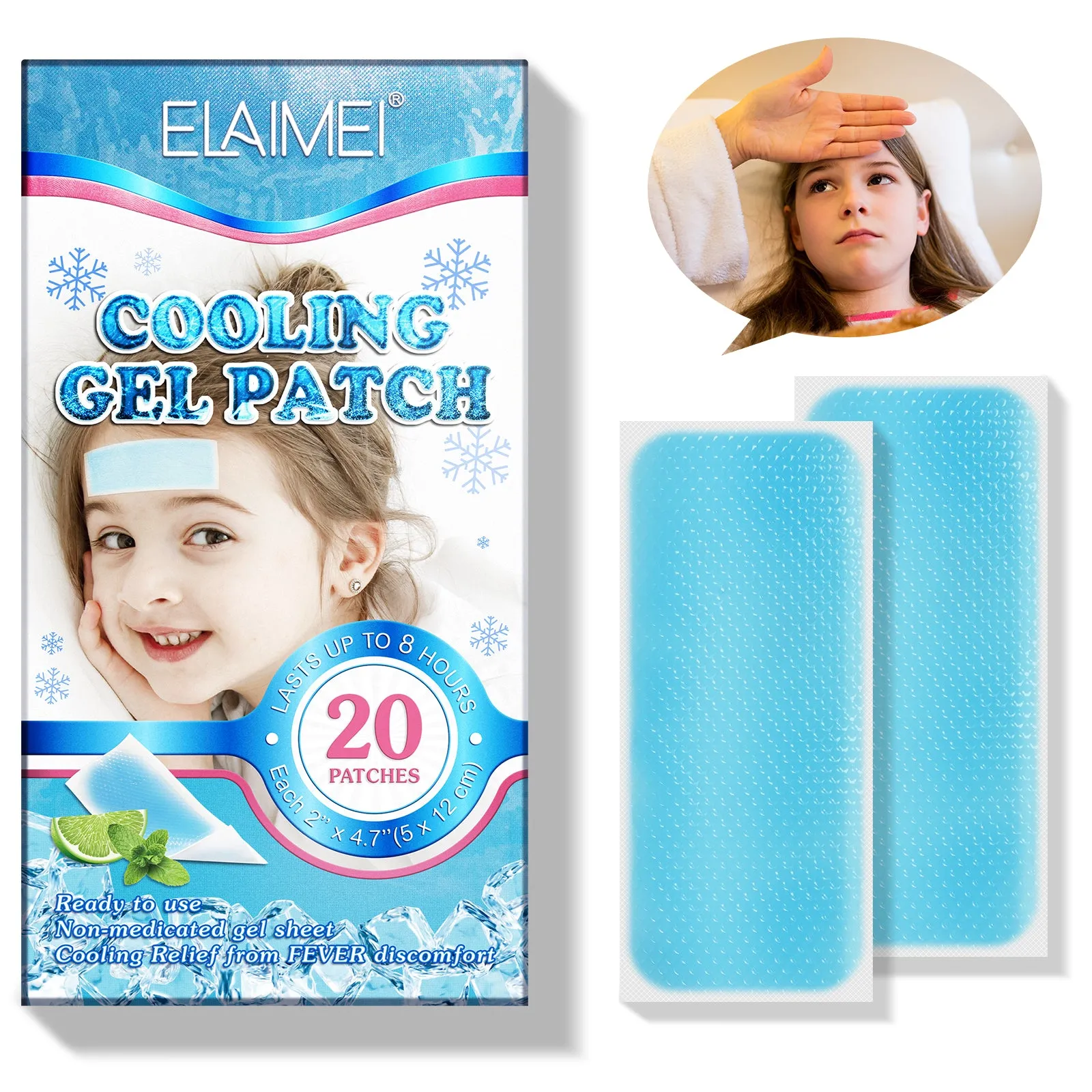 Elaimei Kids Cooling  Gel Patches