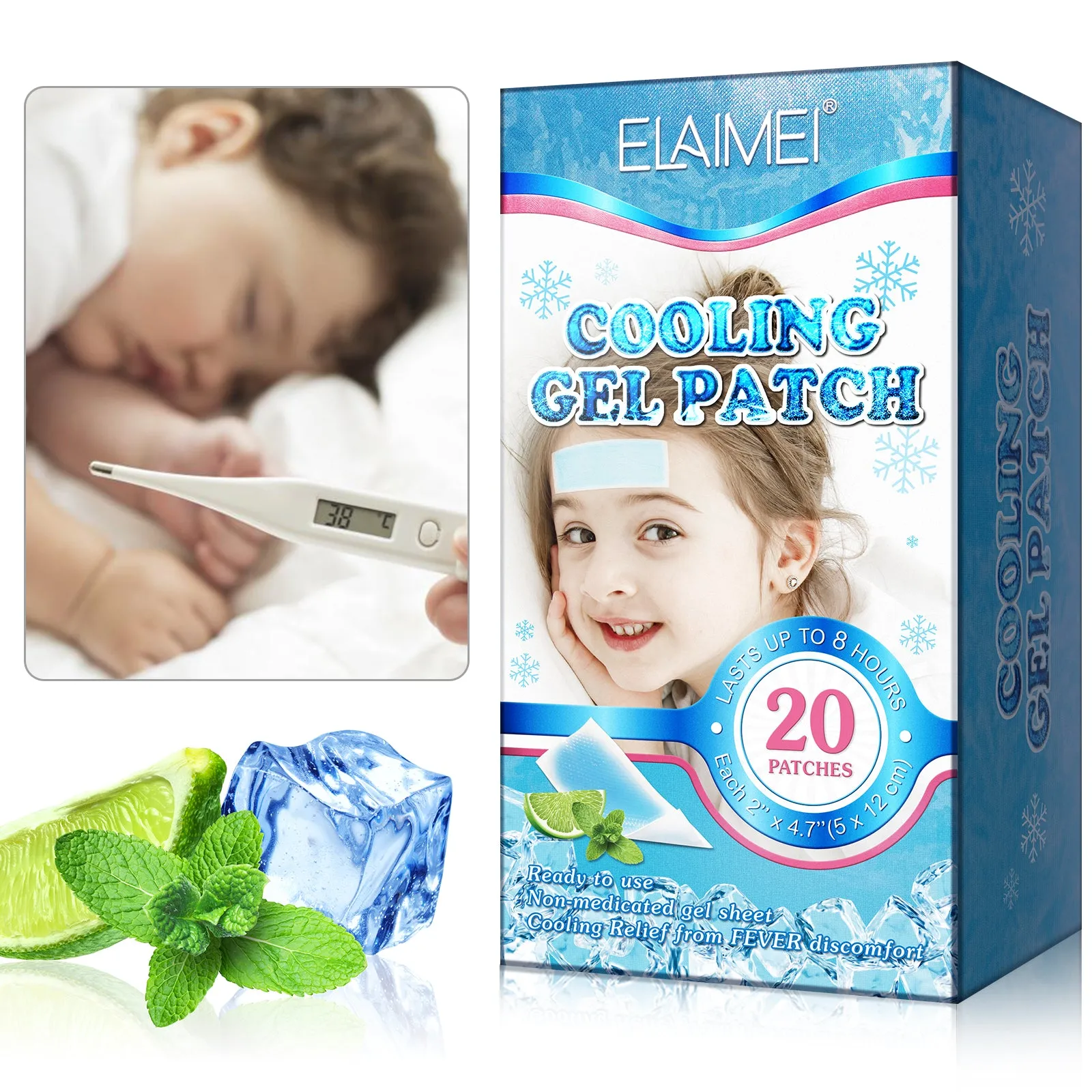 Elaimei Kids Cooling  Gel Patches