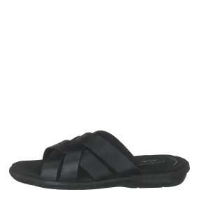 Ellison Weave Black Leather