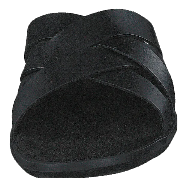 Ellison Weave Black Leather
