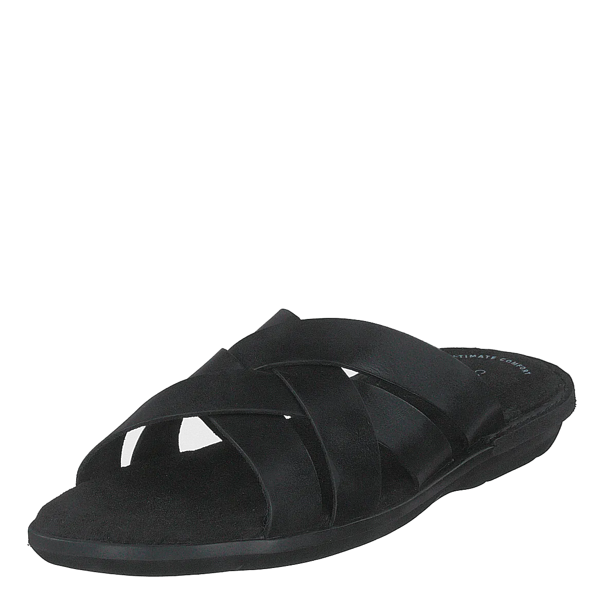 Ellison Weave Black Leather