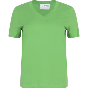 Essential Ss V-Neck Tee - Classic Green