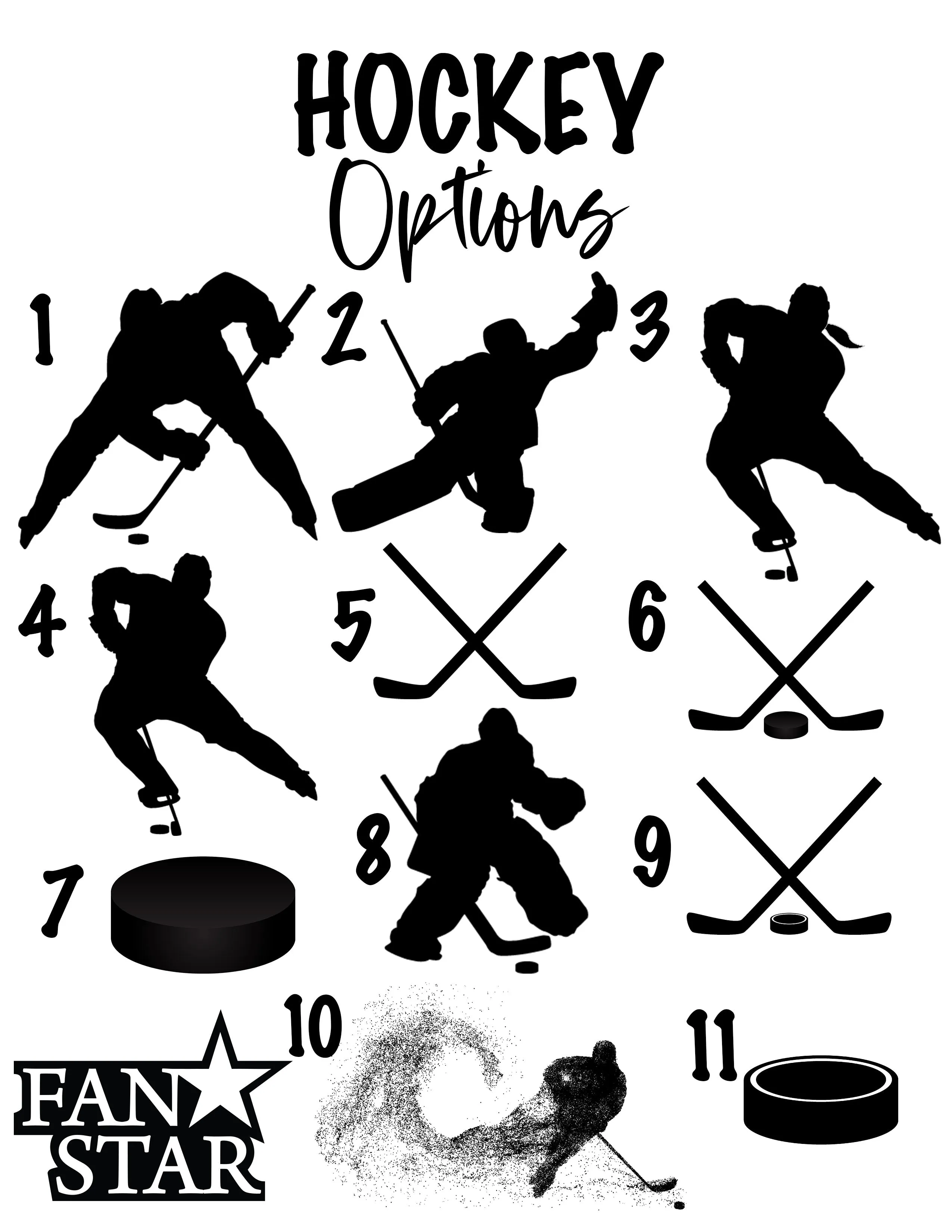Hockey Cooling Towel with Ombre Background