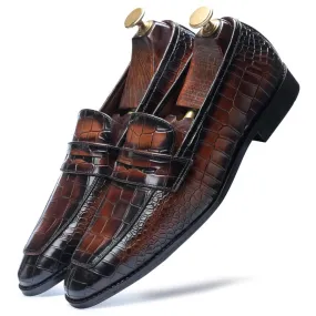 IVERSON COGNAC PENNY LOAFERS