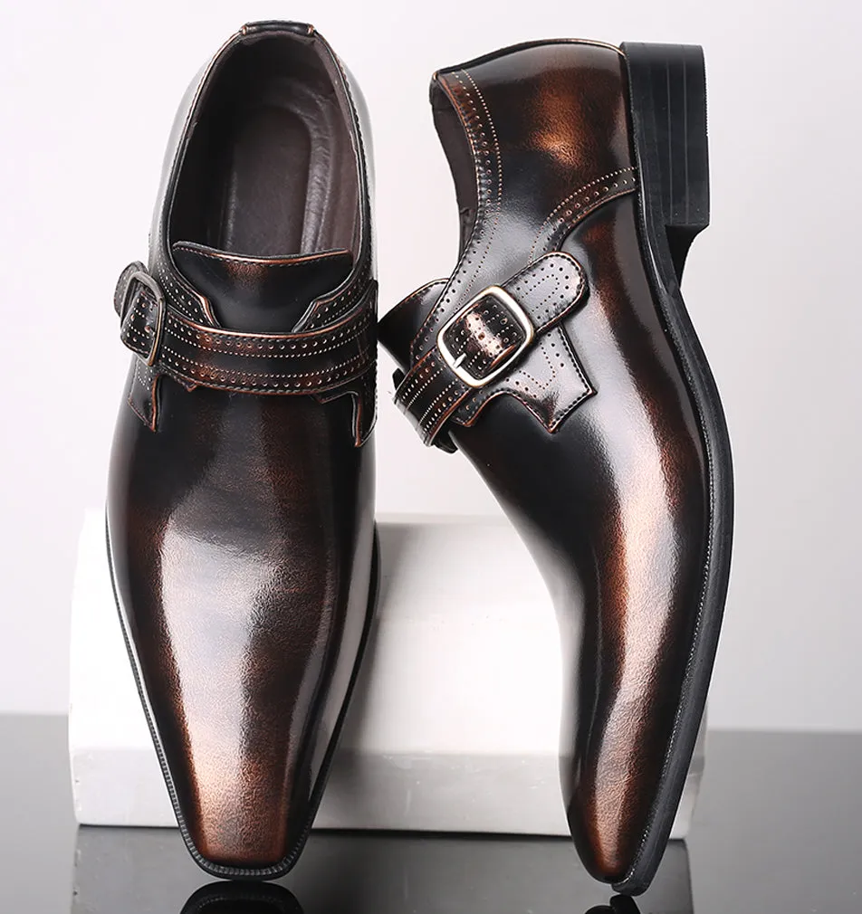Men's Formal Monk Strap Loafers