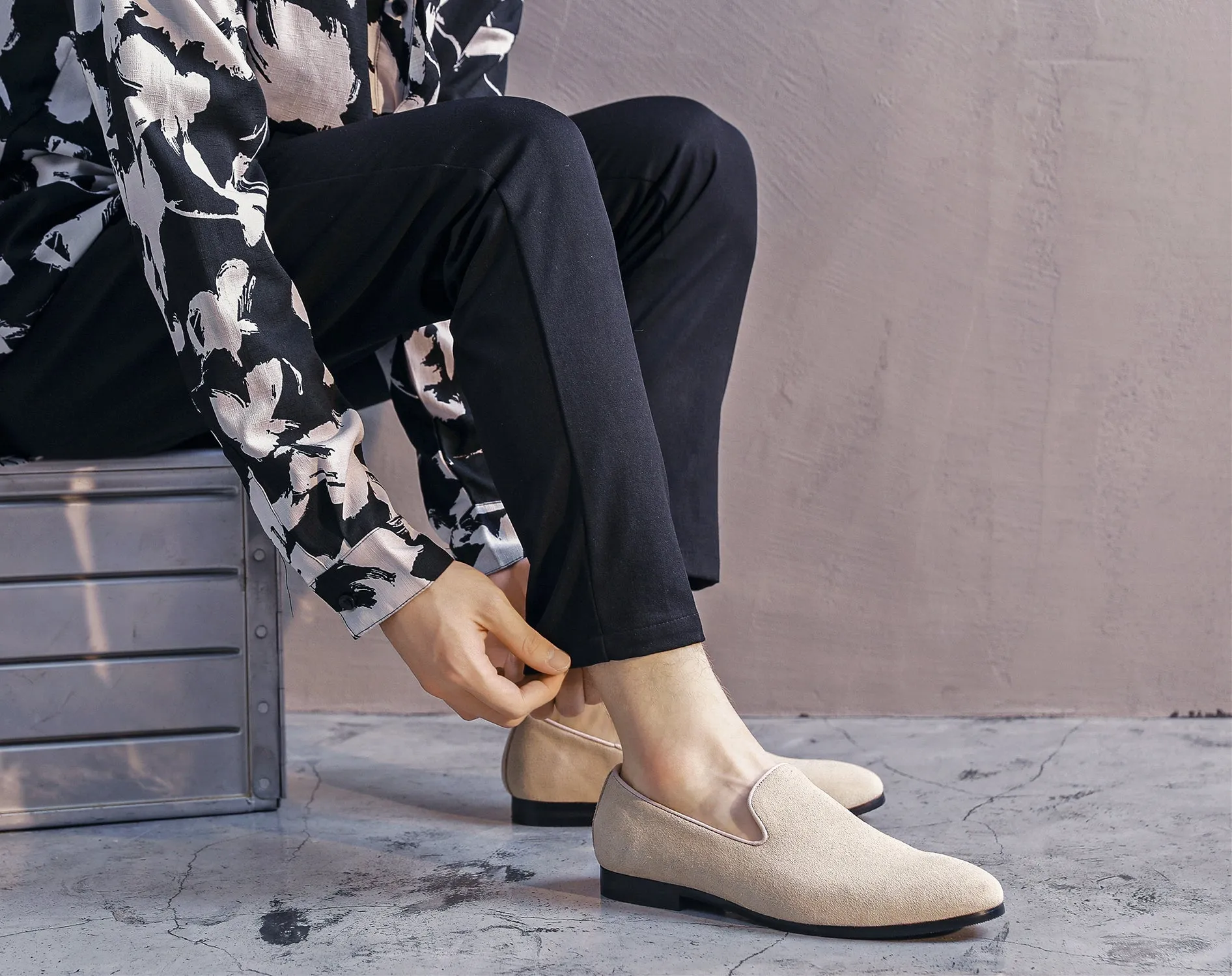 Men's Suede Casual Plain Loafers