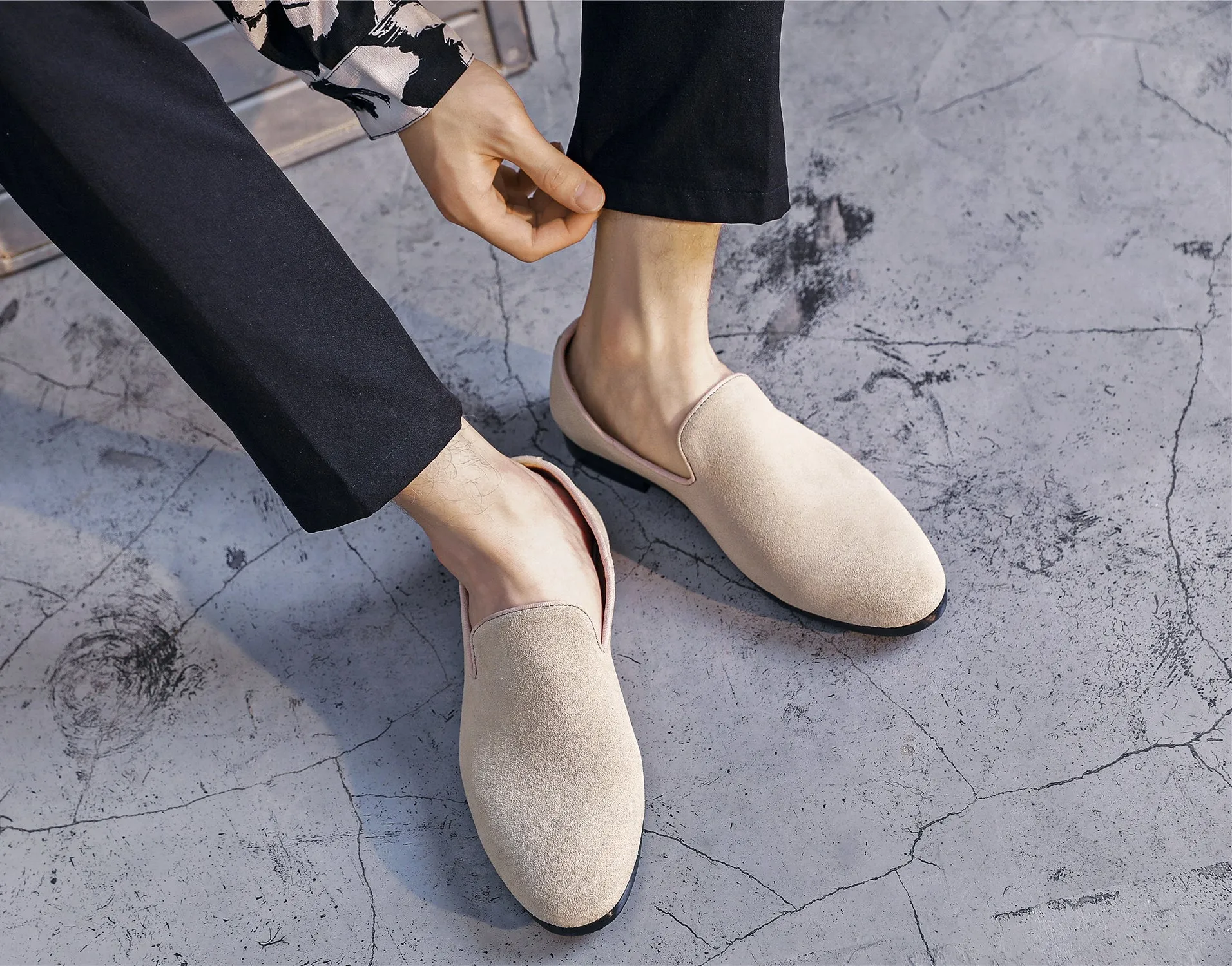 Men's Suede Casual Plain Loafers