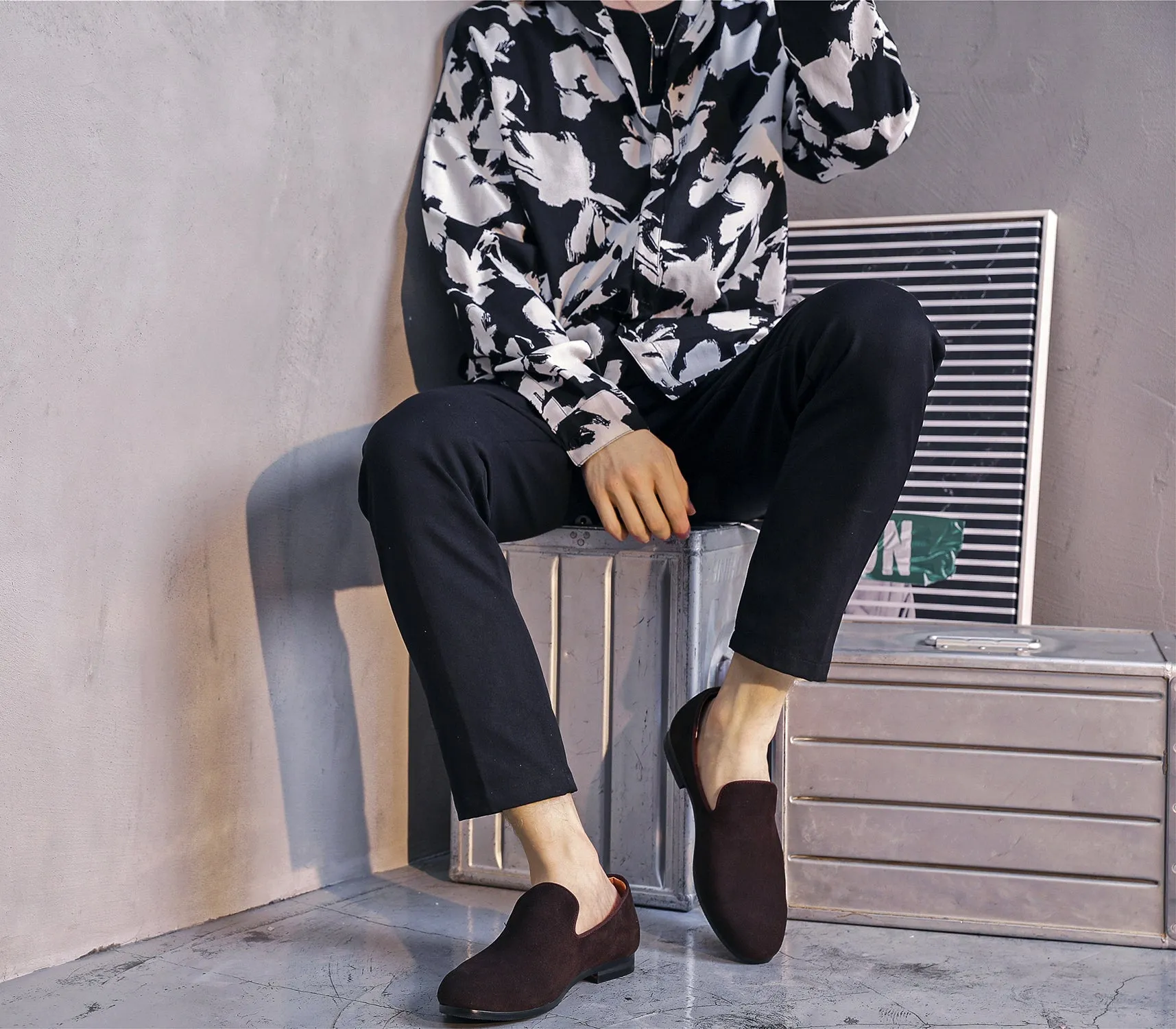 Men's Suede Casual Plain Loafers