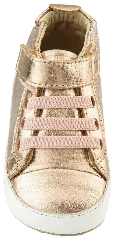 Old Soles Bambini First Walker Sneakers, Copper/White