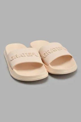 Peach Slogan Slide