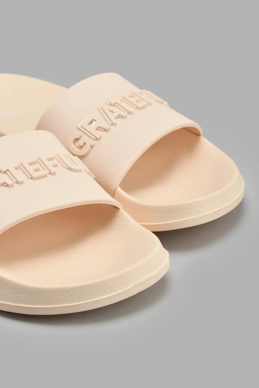 Peach Slogan Slide