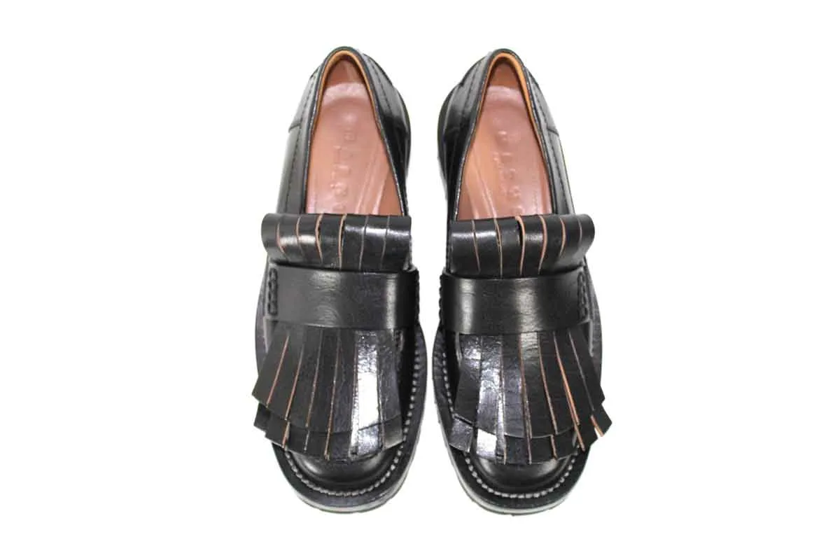 Platform Leather Loafers
