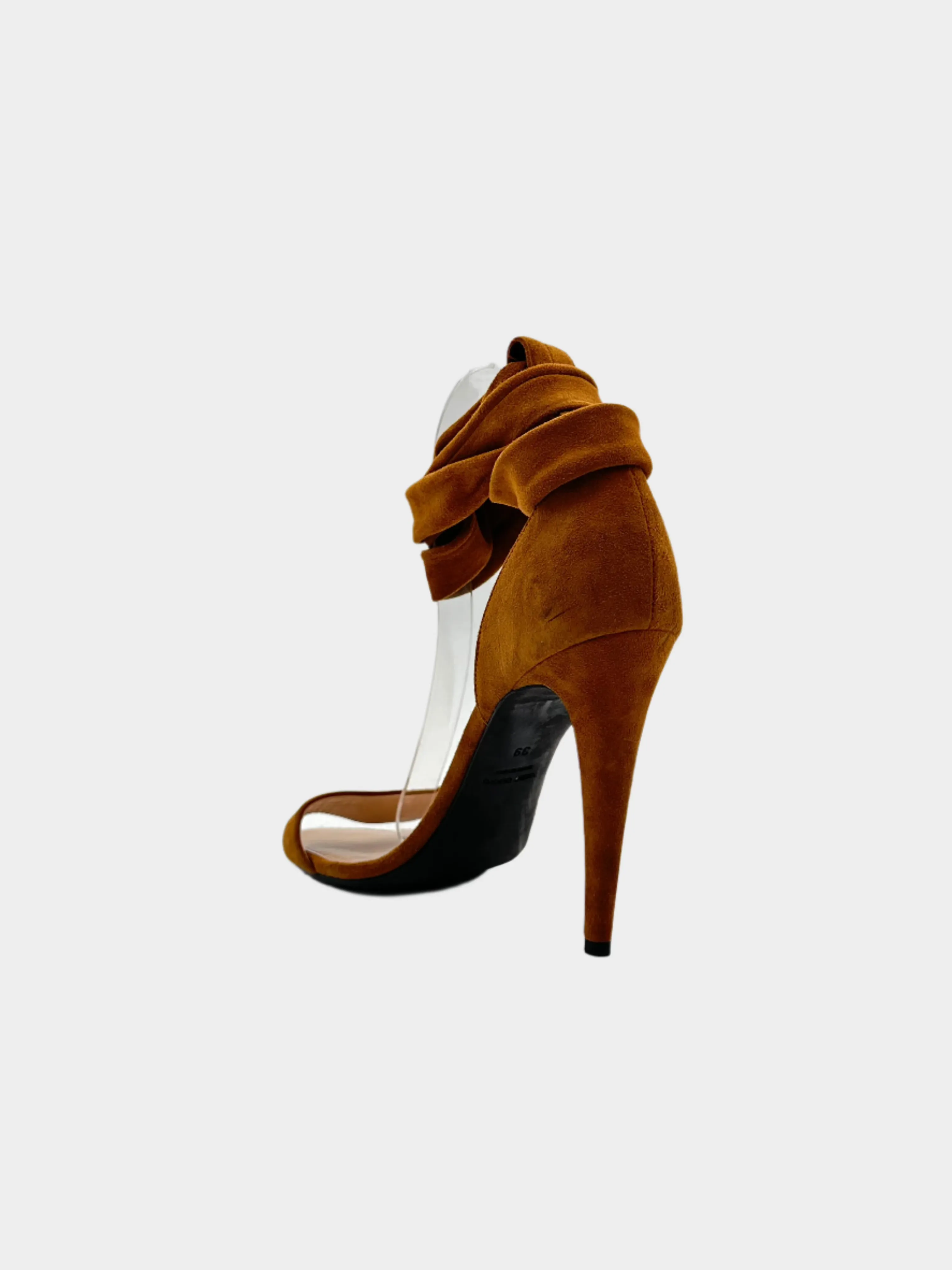 Suede Heels With Ribbons