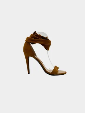 Suede Heels With Ribbons