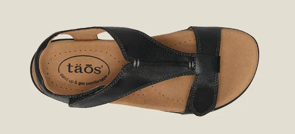Taos The Show Sandals | Stone   Black