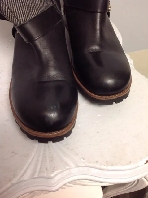 Tommy Hilfiger Child Shoe Size 9 Black Leather Boots
