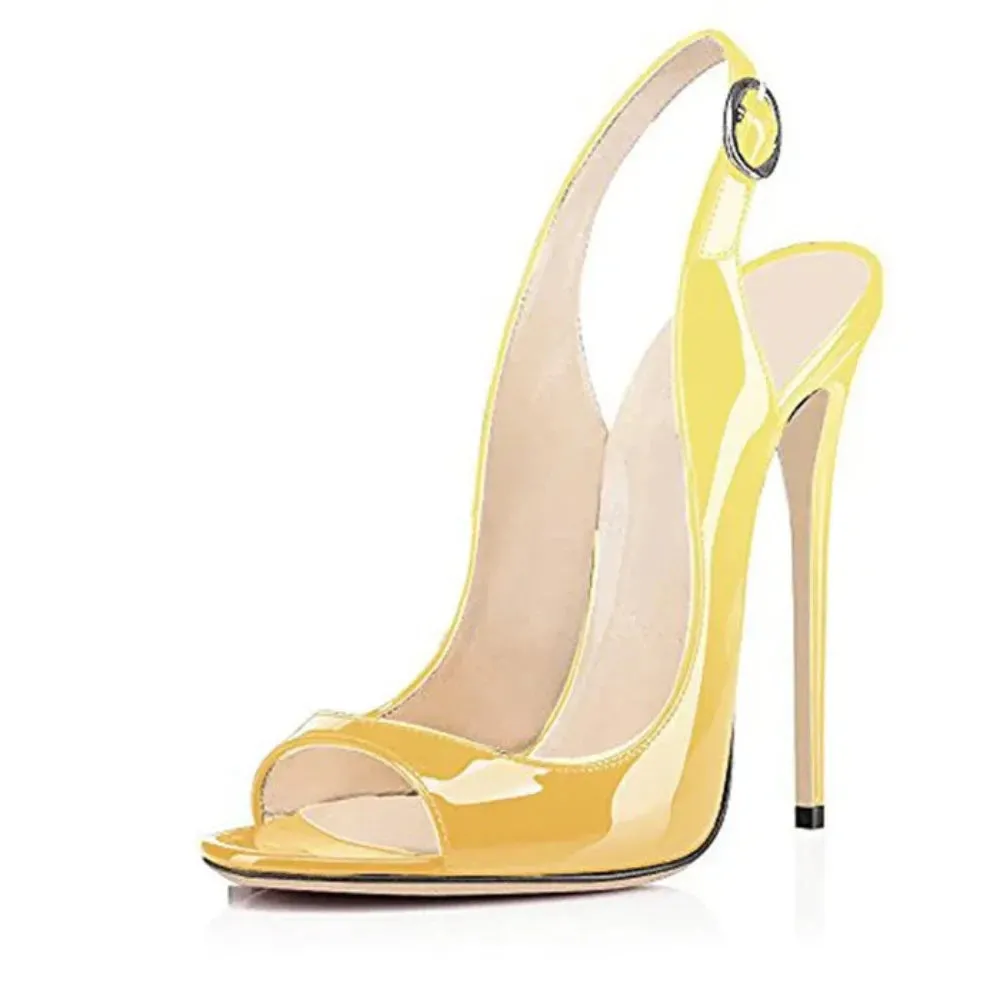 Trend4us Women's Stiletto Slingback Heels