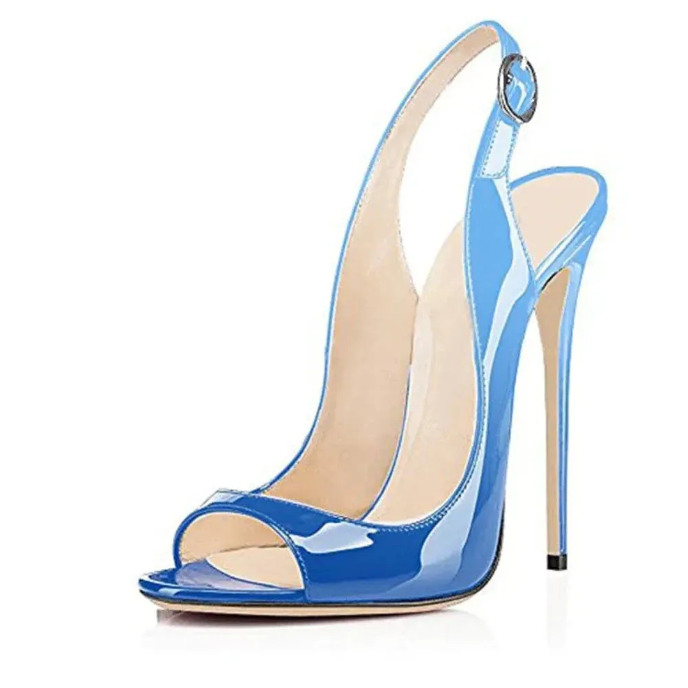 Trend4us Women's Stiletto Slingback Heels