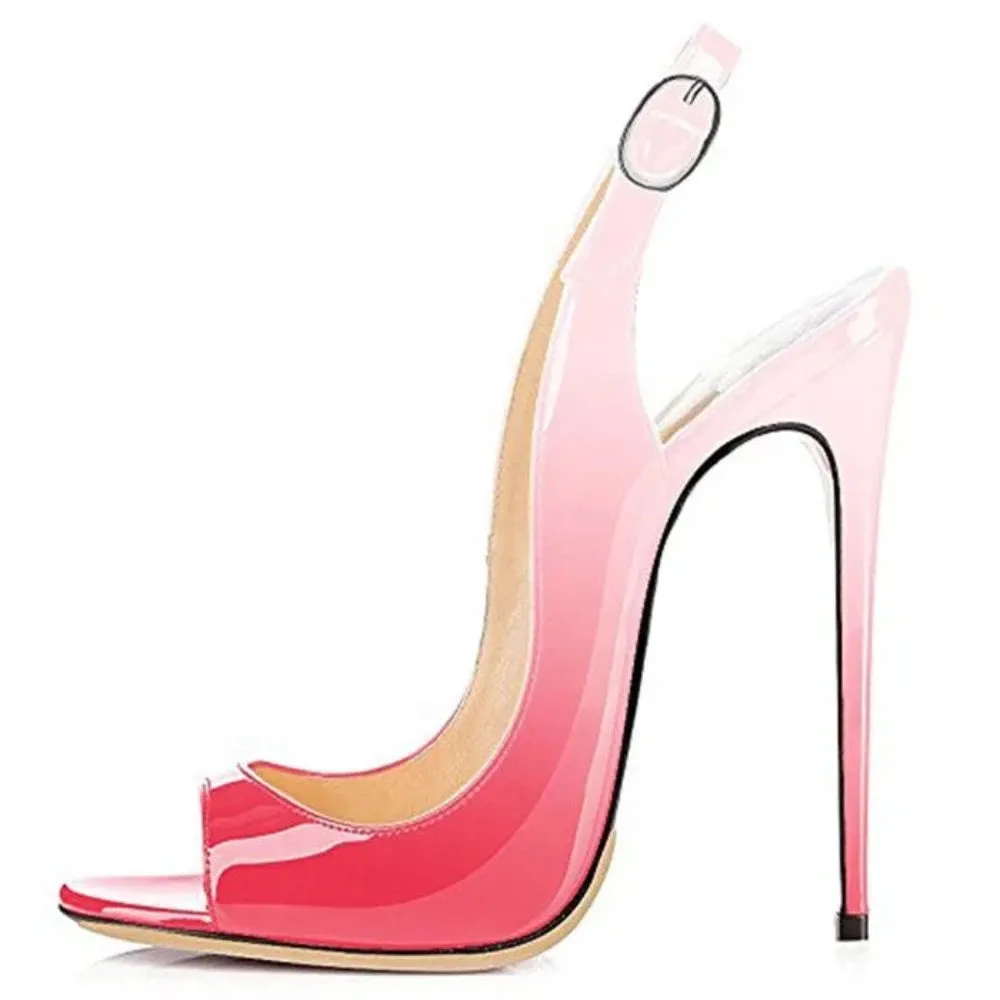 Trend4us Women's Stiletto Slingback Heels